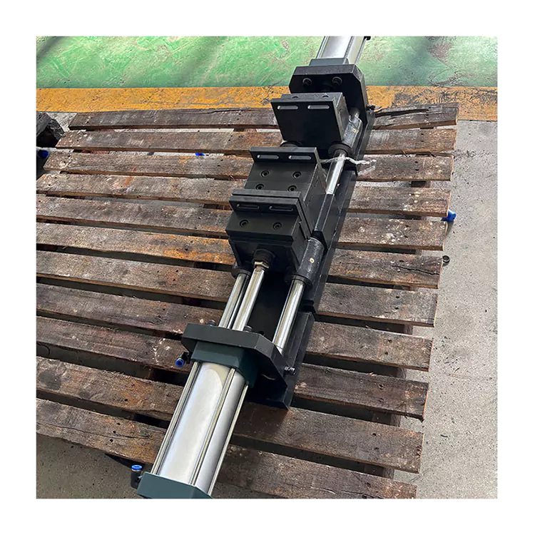 Двойные одинарные открытые пневматические плоские тиски